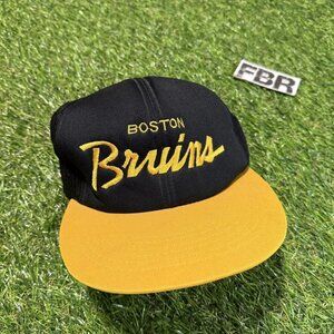 Vintage Boston Bruins Script Snapback